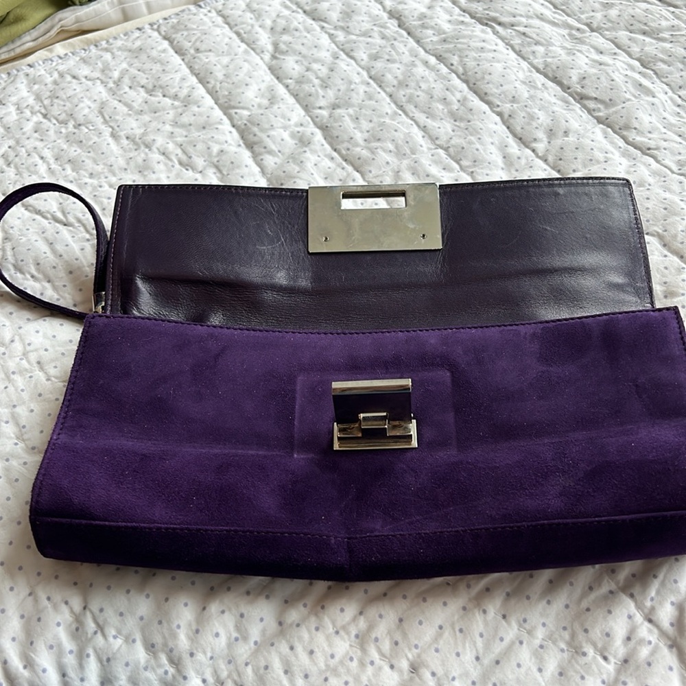 Purple Stuart Weitzman evening bag - Picture 4 of 6
